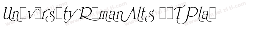 University Roman Alts LET Plain1.0字体转换